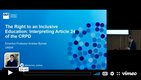 Slide: The Right to inclusive Education: Interpreting Article 24 of the CRPD