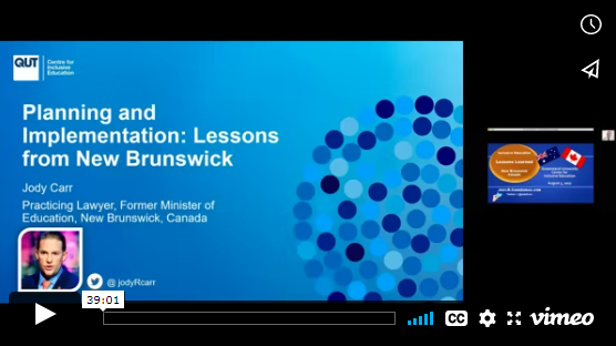 Slide: Planning Implementation: Lessons from New Brunswick
