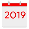 calendor icon for the year 2019
