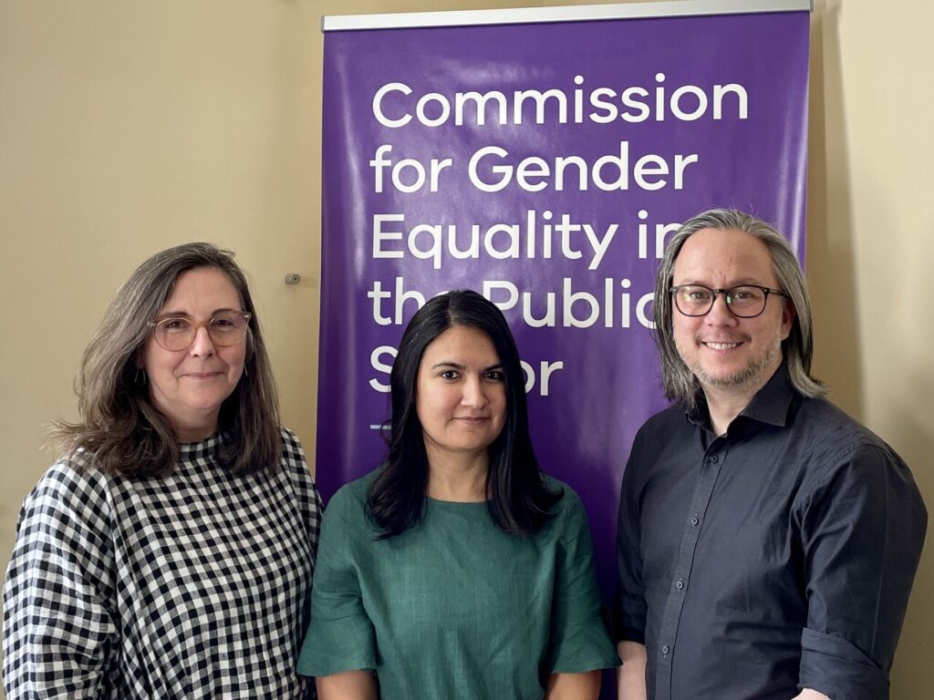 Commission for gender equality pic with jannine williams, maria khan and duncan chew