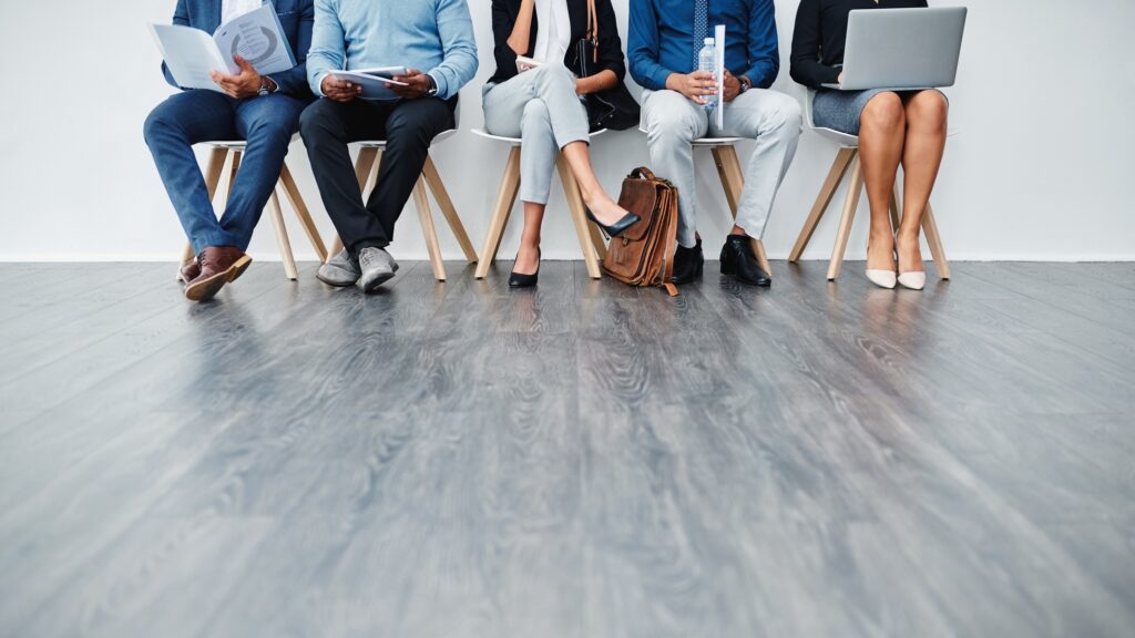 Applicants waiting for a job interview