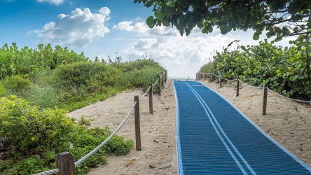 accessibility pathway to the beach