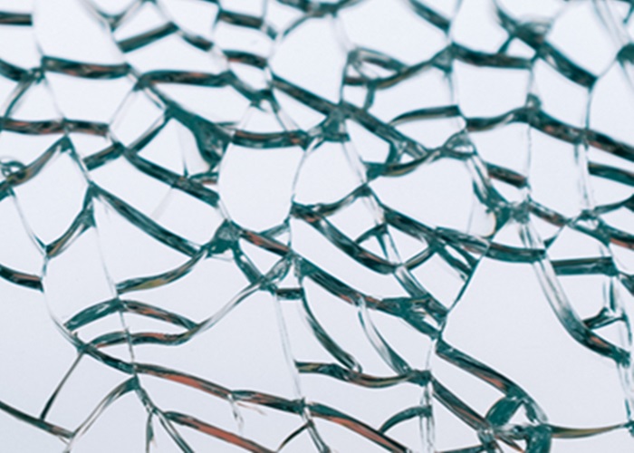 cracked glass