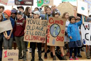 Climate change protest