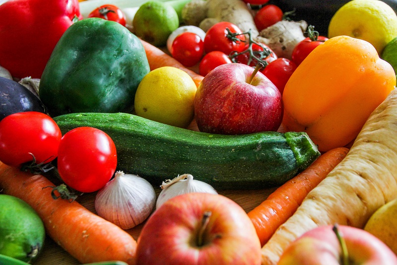 Fruit and vegetable close up