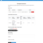 Mobile app server - Compost sensors management