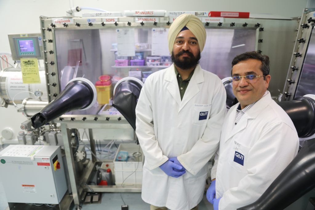 Amandeep Singh Pannu with PhD Supervisor, Associate Professor Prashant Sonar