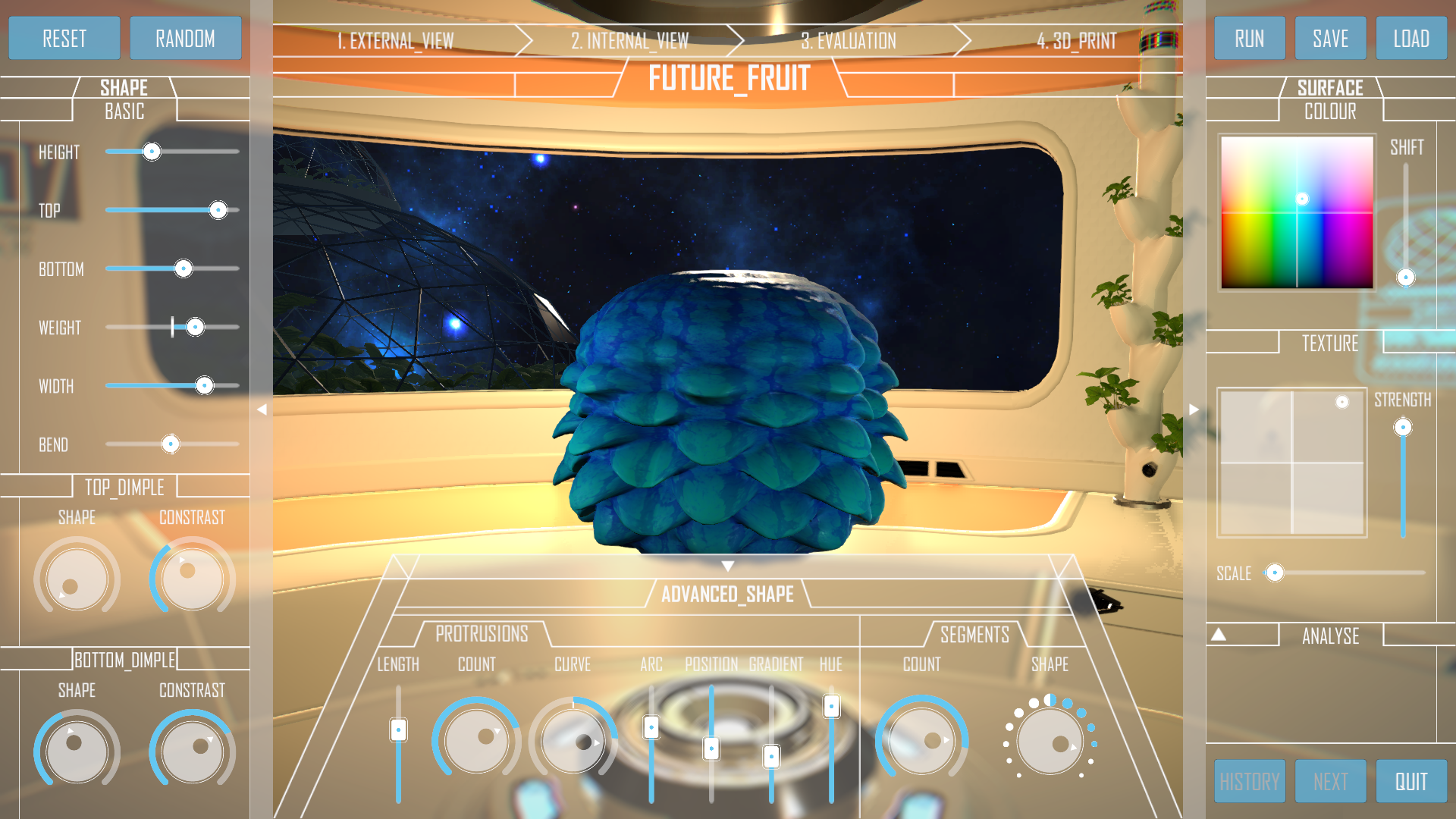 Future Fruit Simulator: A Customisation Interface for 3D Food Printing