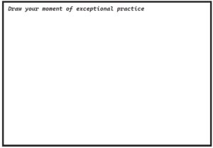 Prompt card - Draw your moment of exceptional practice