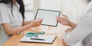Medical professionals discussing treatment