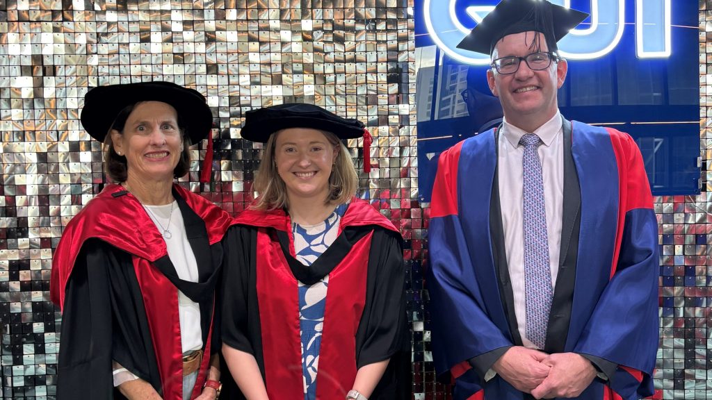 Lindy Willmott, Madeleine Archer and Ben White