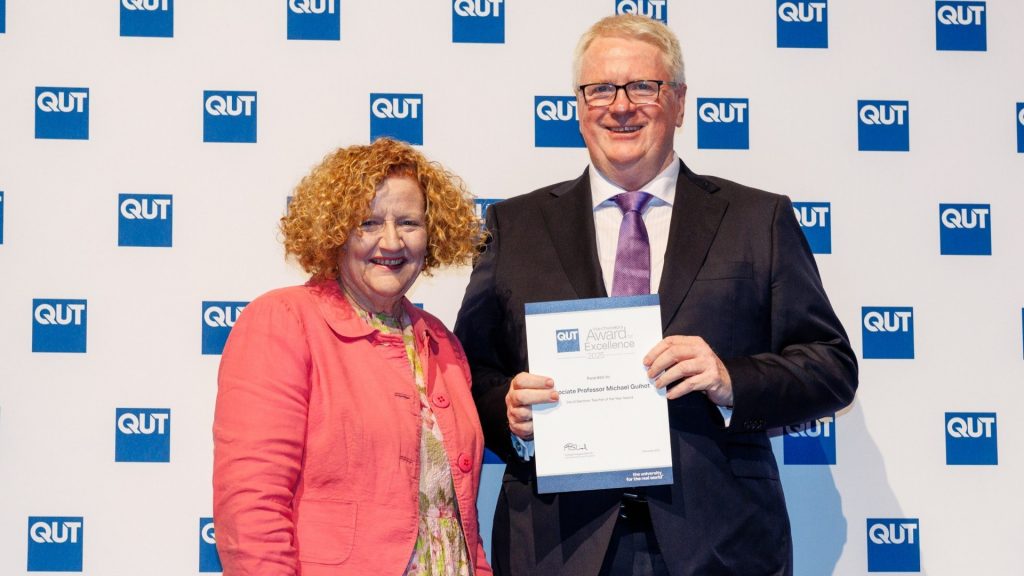 Michael with Vice-Chancellor