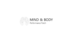 Mind & Body Performance Patch logo: A series of black and grey loopy lines in the shape of a brain viewed from above. To the right are the words 