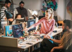 Young people in the office