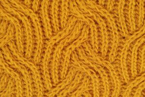 yellow knit fabric