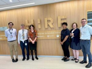 Pre-launch gathering of the research team at Herston Imaging Research Facility