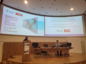 Davide chairing the "Best Presentation" award